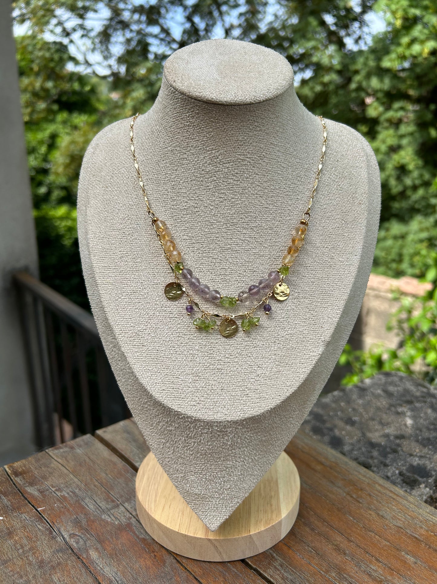 Collier « Aurore Dorée »