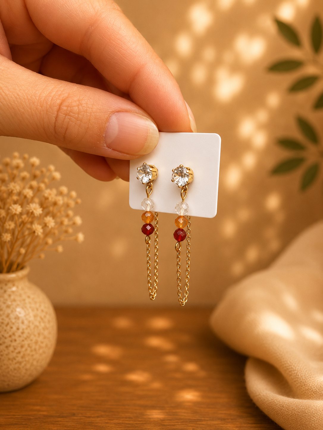 Boucles d’Oreilles « Étincelle Solaire »