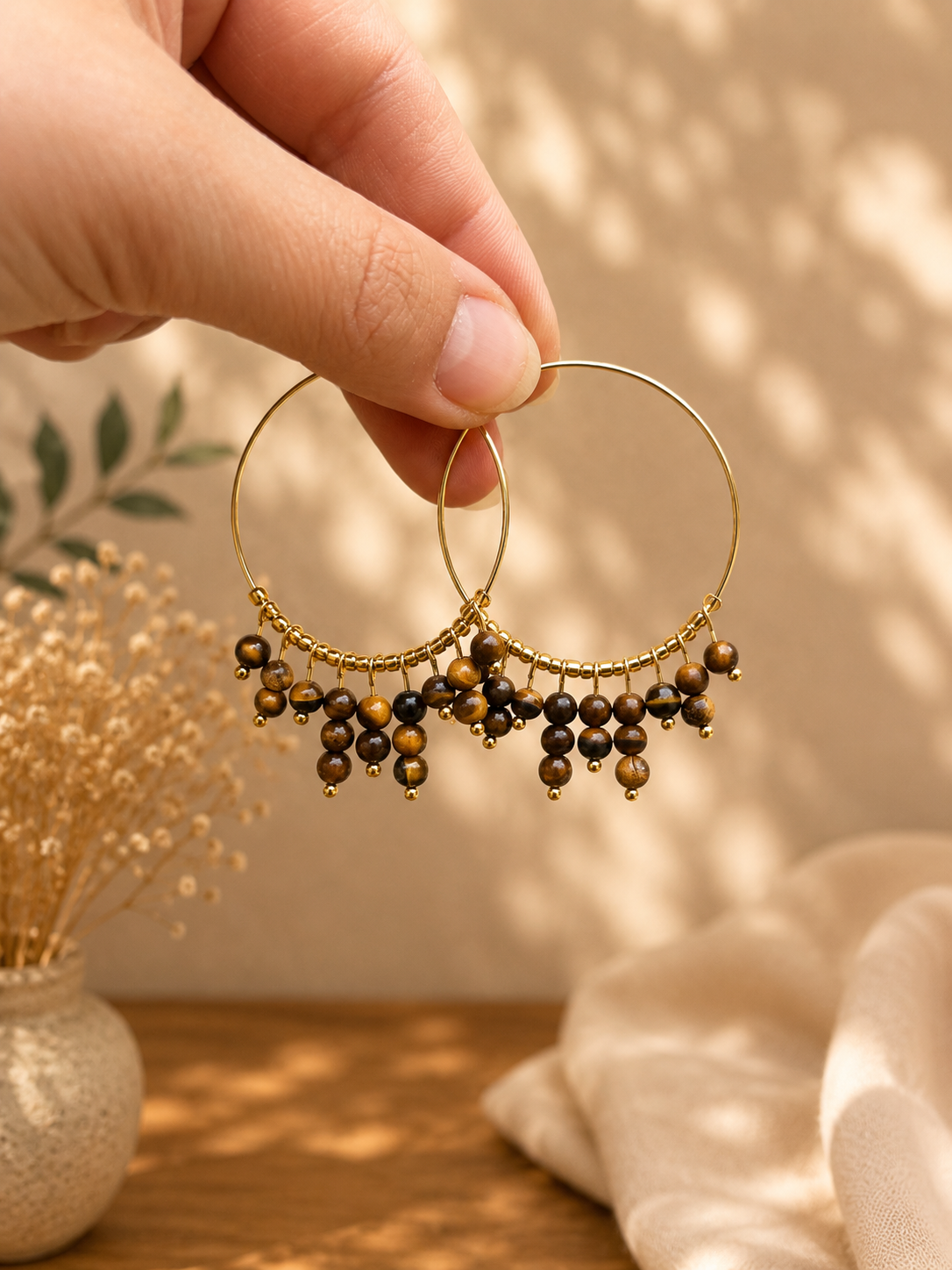Boucles d’Oreilles « Regard du Fauve »