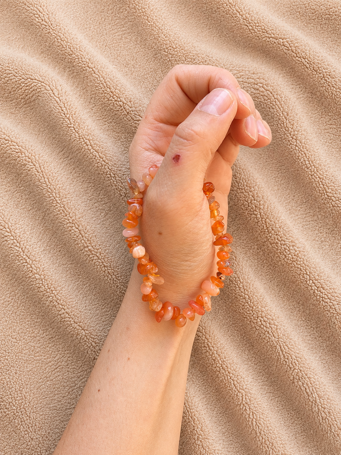 Bracelet en Cornaline – Vitalité & Confiance
