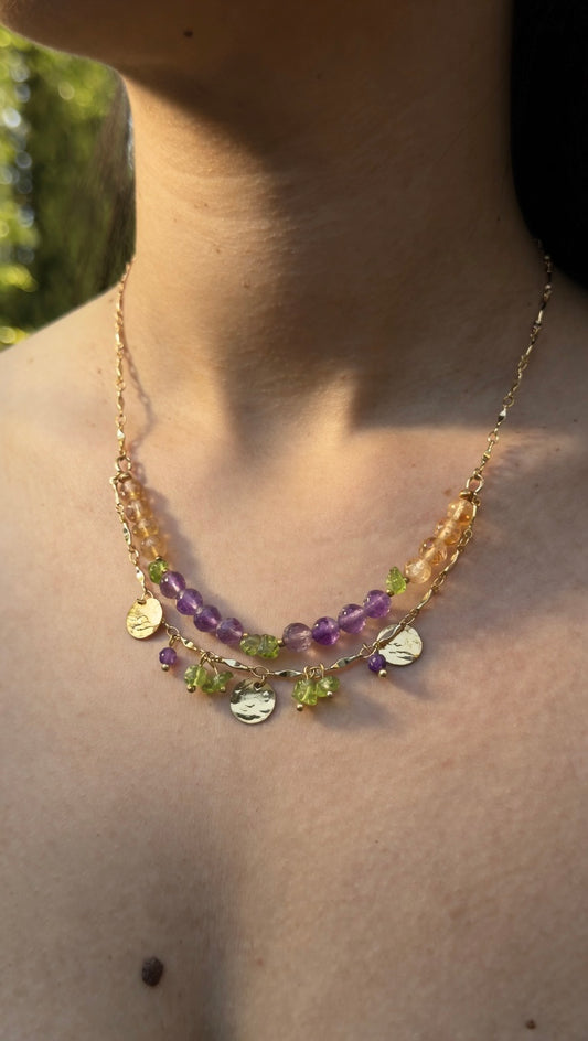 Collier « Aurore Dorée »